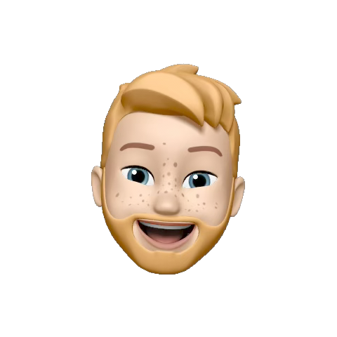 Memoji of myself welcoming the viewer